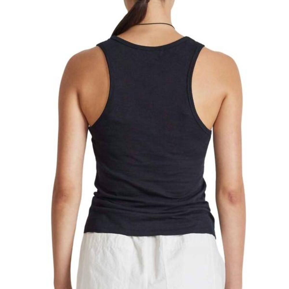 APIECE APART Savina Razor Tank Top in Black XS - Picture 6 of 6